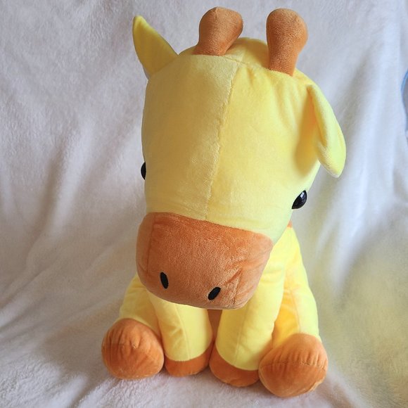 Amuse - Kuttari Kirin - Kawaii Giraffe Friends XL Plush (Dark Yellow) - Picture 3 of 4